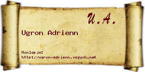 Ugron Adrienn névjegykártya