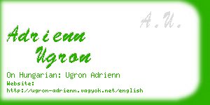 adrienn ugron business card